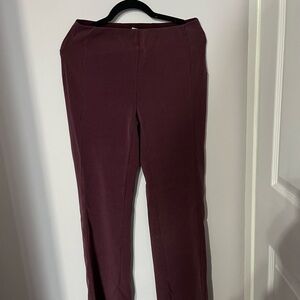 lululemon athletica Ribbed Boot-Cut Pants in Burgundy